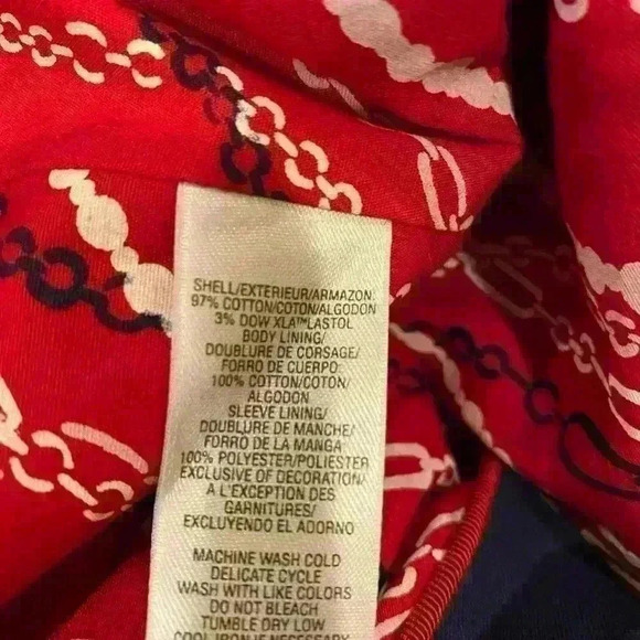 Juicy Couture Cropped Jacket Blue with bows and gold buttons size Medium - Picture 5 of 5